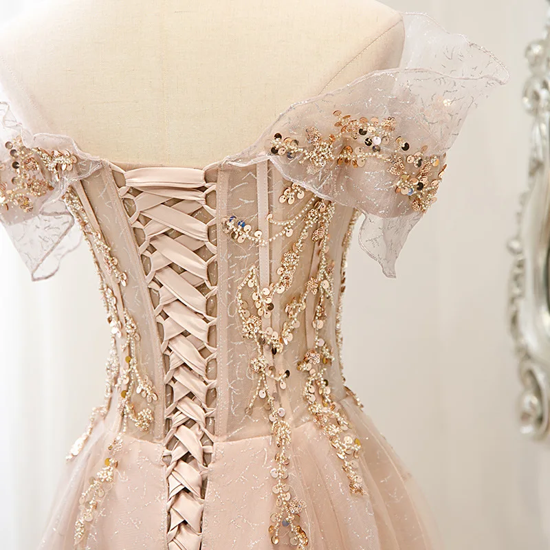 فستان سهرة نسائي صيفي جديد موديل 2025 مطرز بالزهور فستان سهرة عصري للولائم فستان يمكن ارتداؤه يوميًا