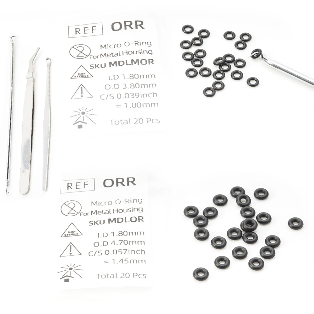 MDLMOR10Z MDLORZ Replacement O Ring Kit, for Intralock Mini Implant Metal Housing Maintenance