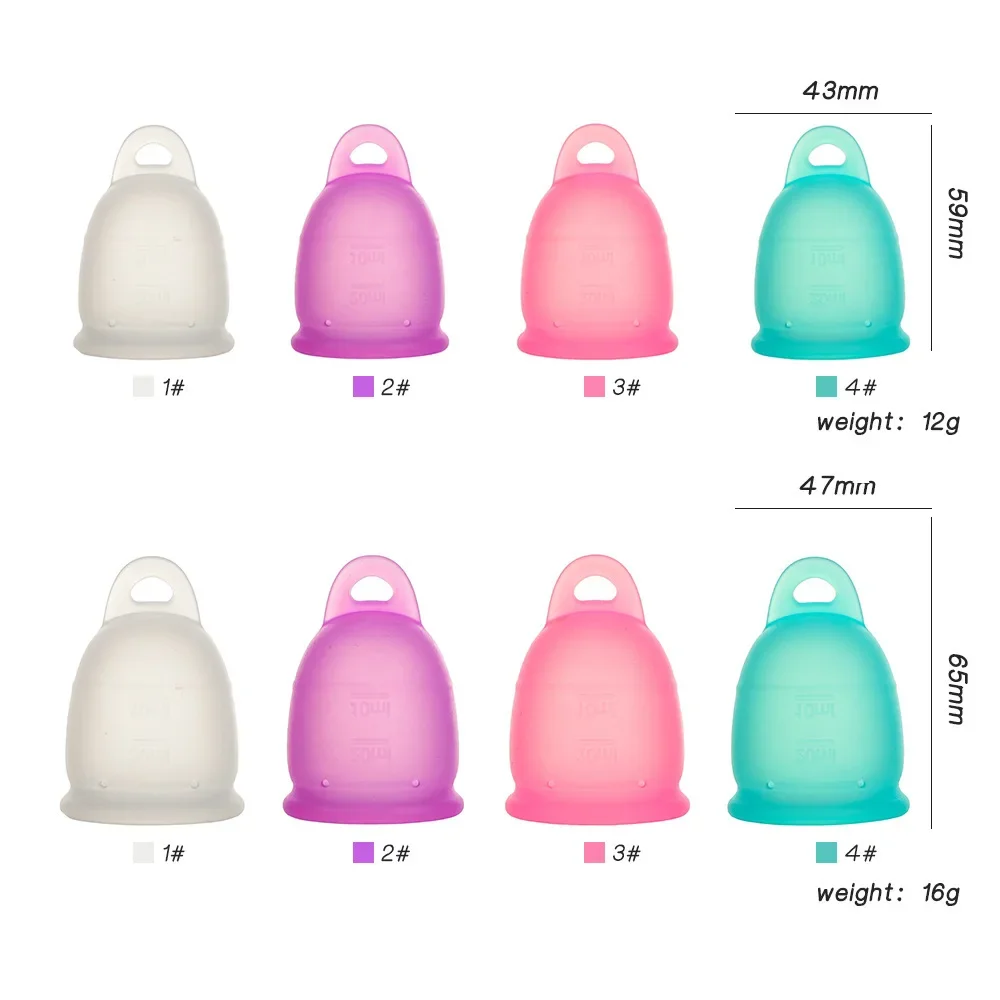 Women Hygiener Menstruatie Cup Medical Grade Silicone Menstrual Cup Feminine Hygiene Copa Menstrual Lady Cup Period Health Care