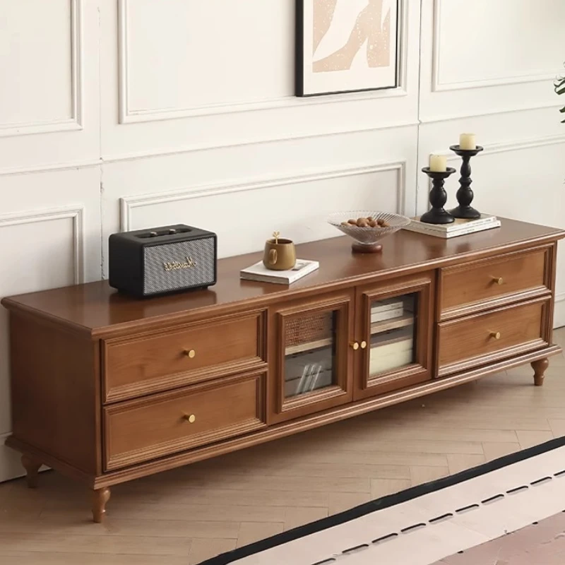 

Американские подставки для телевизора, современный простой шкаф из массива дерева, дизайнерский держатель для шкафа, шкаф для телевизора, гостиной, бытовая мебель