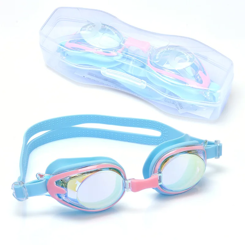 

Water Sports Children'S Swimming Goggles, Silicone Hd Waterproof And Anti-Fog Training Aid Goggles Swimming Supplies