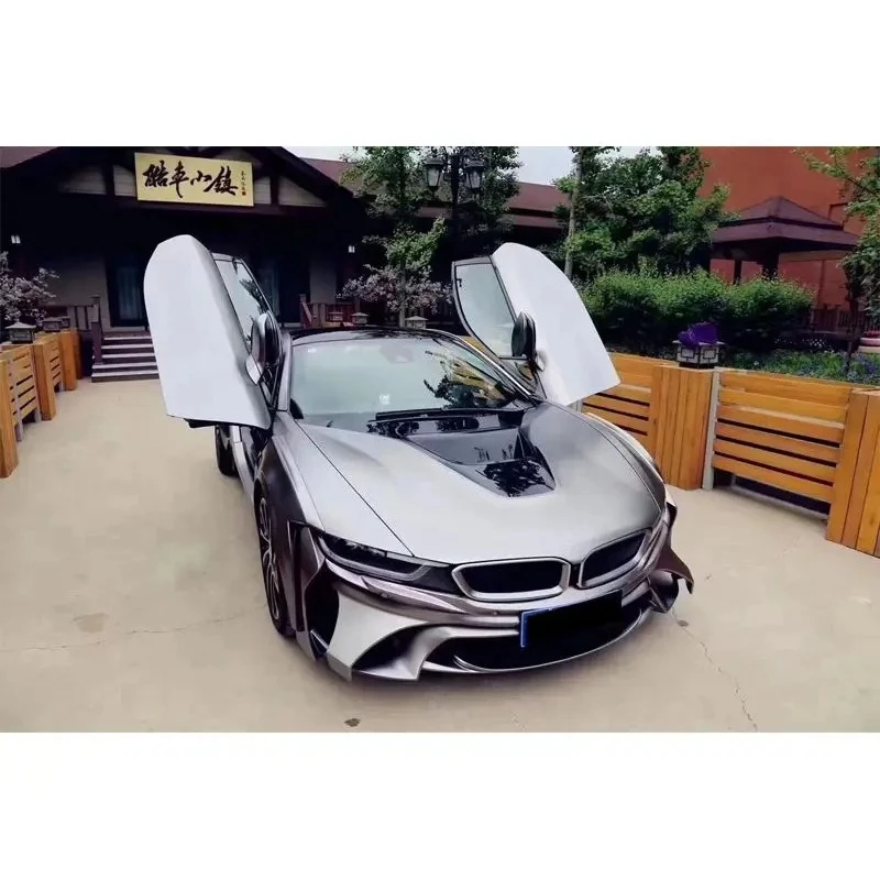 PP Material Auto Parts for BMW I8 Upgrade ENERGY Body Kit Front Bumper Wheel Eyebrow Spoiler Easy to Install Car Bumper