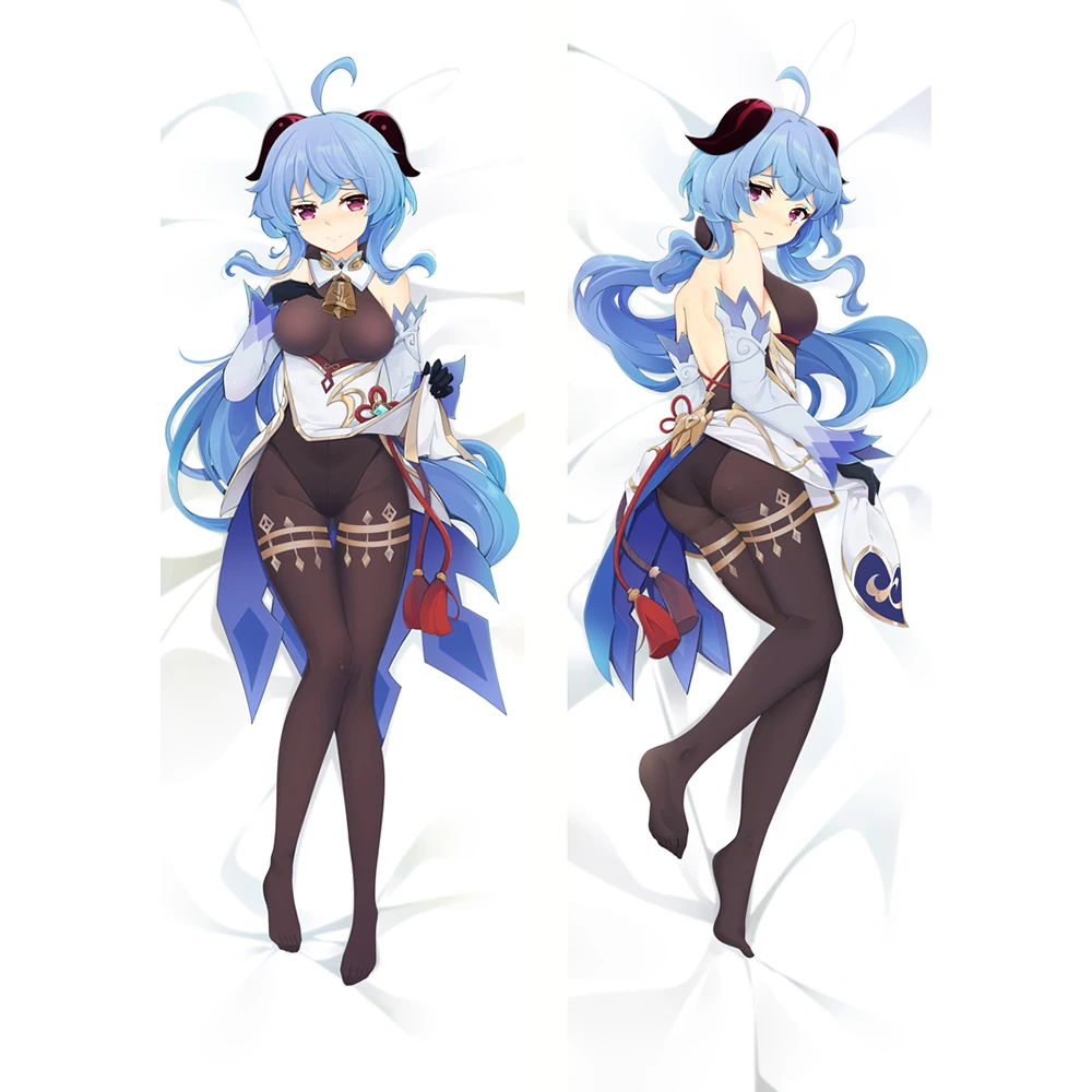 

Genshin Impact Ganyu Dakimakura Anime Otaku 2-Side Printed Waifu Decor Hugging Body Pillow Case Otaku Cushion Pillows Cover