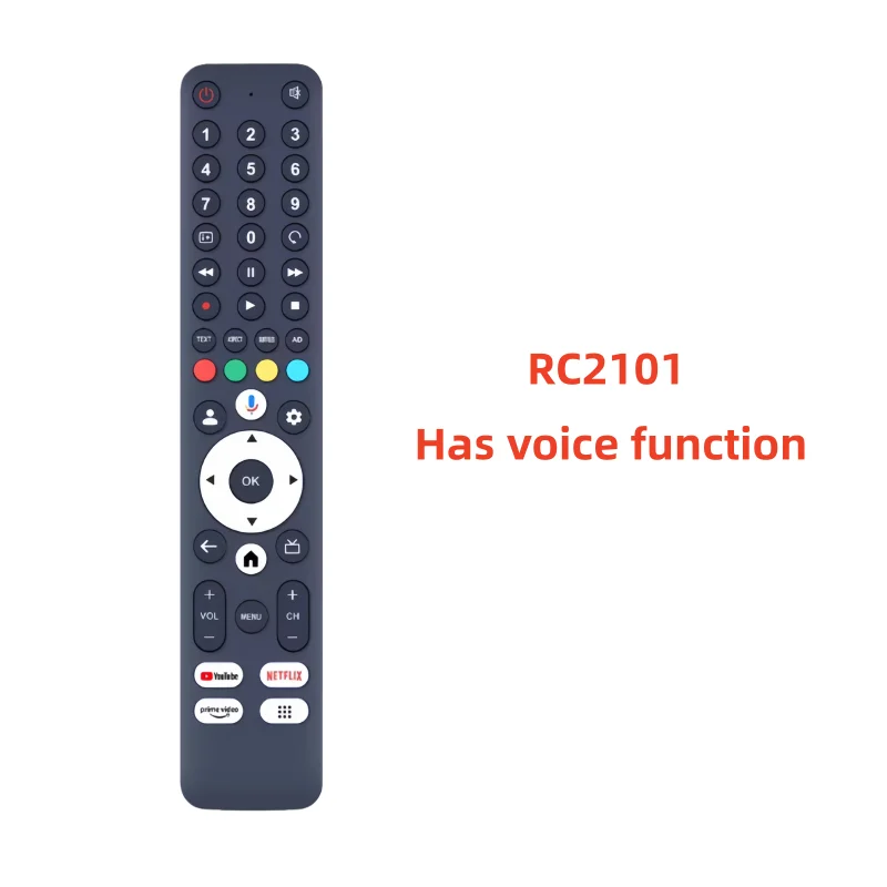 

Delivery Voice Remote Control RC2101 Replacement For Sharp TV Models 4T-C50FJ1X 4T-C55FJ1X 4T-C65FJ1X 4T-C75FJ1X SH-V10