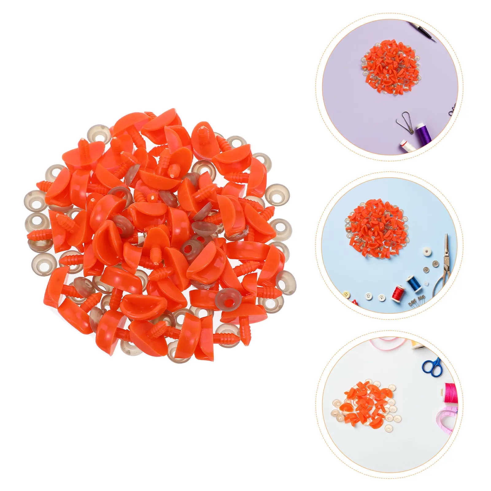 

60 комплектов маленьких пластиковых заменяемых клювов-утиных мордочек 24 мм для поделок, аксессуары для кукол, мини-утиные клювы