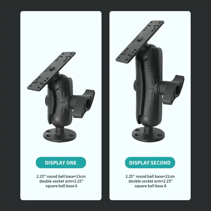 2.25'' Heavy Duty Boat Fish Finder Electronics Mount Compatible with Garmin, Lowrance, Humminbirdmarine