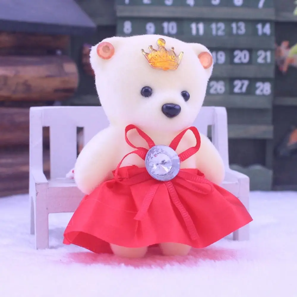 

10 шт./компл. пенопластовый медведь, плюшевые игрушки из пенопласта, плюшевые животные, плюшевая кукла, мини-медведь, букет цветов, сделай сам, 11 см, мультяшный букет, кукла