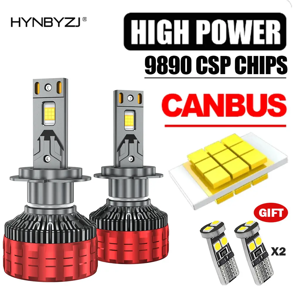 

HYNBYZJ H1 H3 H4 H7 H11 H13 LED Canbus HB3 9005 HB4 9006 HIR2 9012 HB5 9007 9008 Turbo Lamp Car Led Headlamp Fog Light 6000K