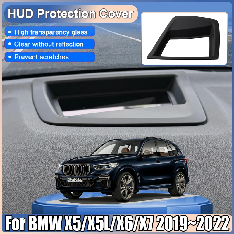 

Car HUD Display Cover For BMW X5 X5L X6 X7 G05 G18 G06 G07 2019~2022 Head Up Reflective Projection Screen Dustproof Accessories