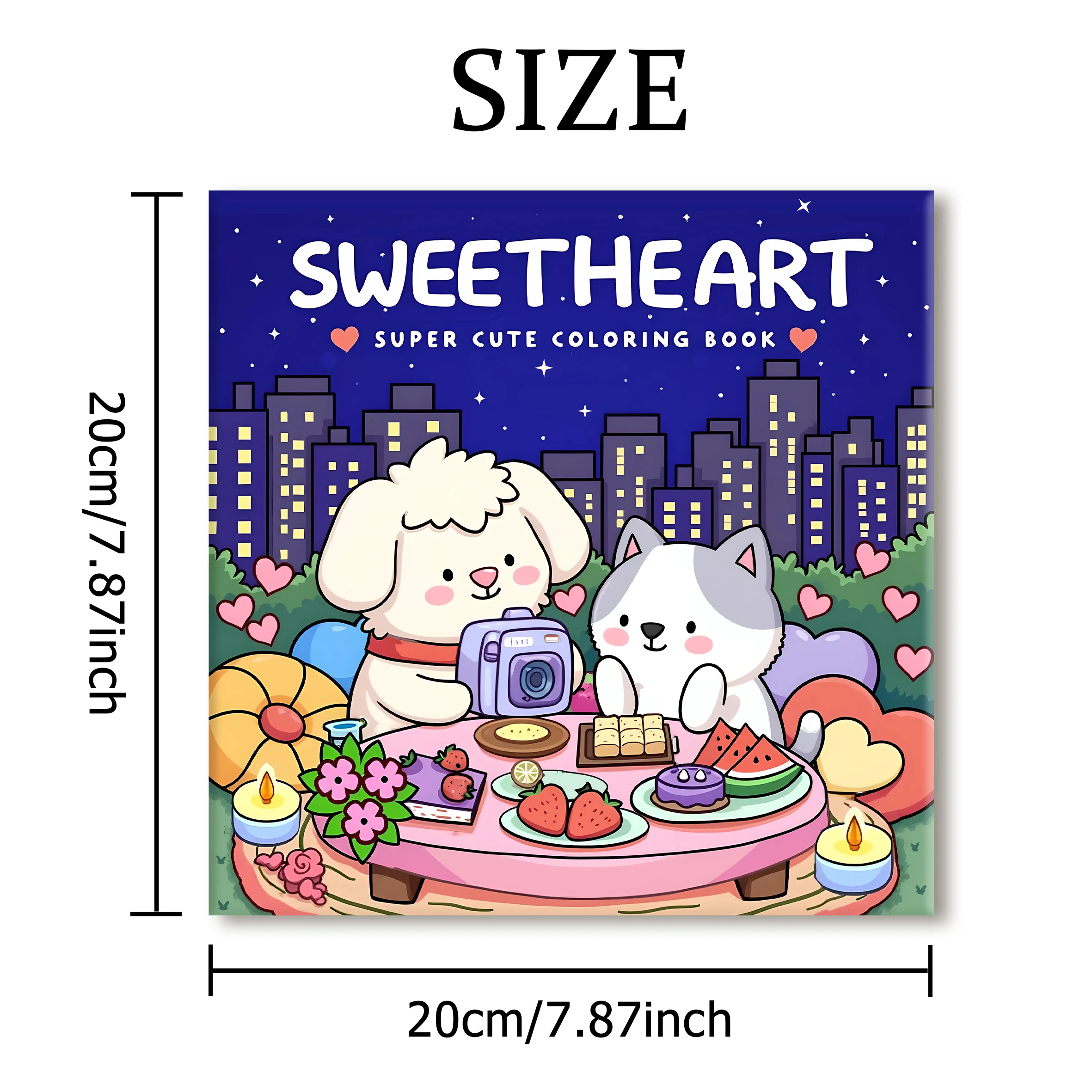 SWEETHEART: Coloring Book for Adults Featuring Cute Cozy Daily Activities for Relaxation (Cozy Spaces Coloring)