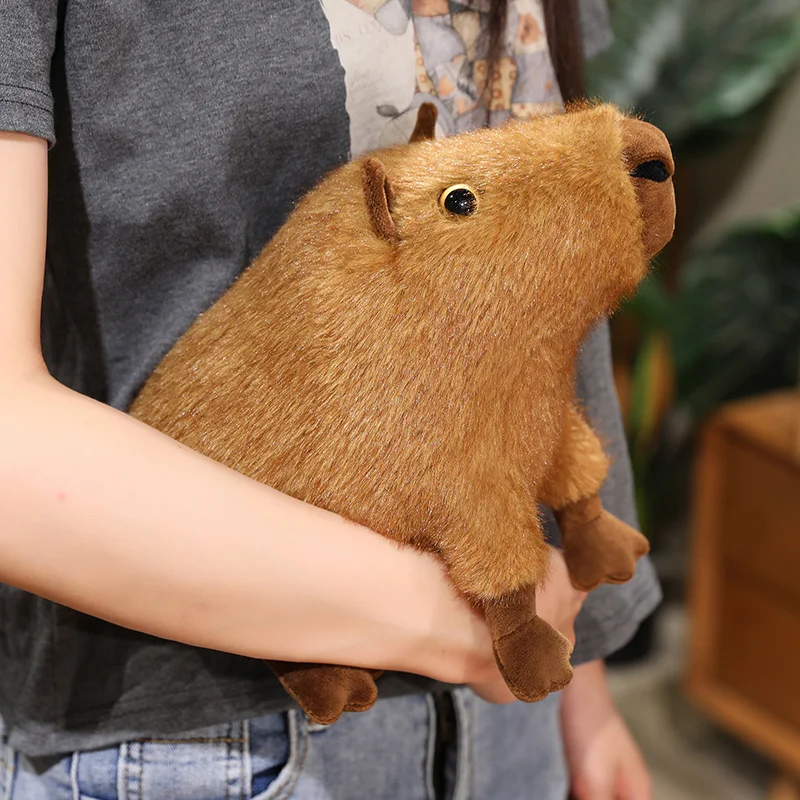 1 PC 22 ซม.ใหม่ Capybara Plush ของเล่นจําลอง Capibara ตุ๊กตาตุ๊กตาสัตว์ของเล่นของขวัญน่ารักสําหรับวันเกิด Xmas