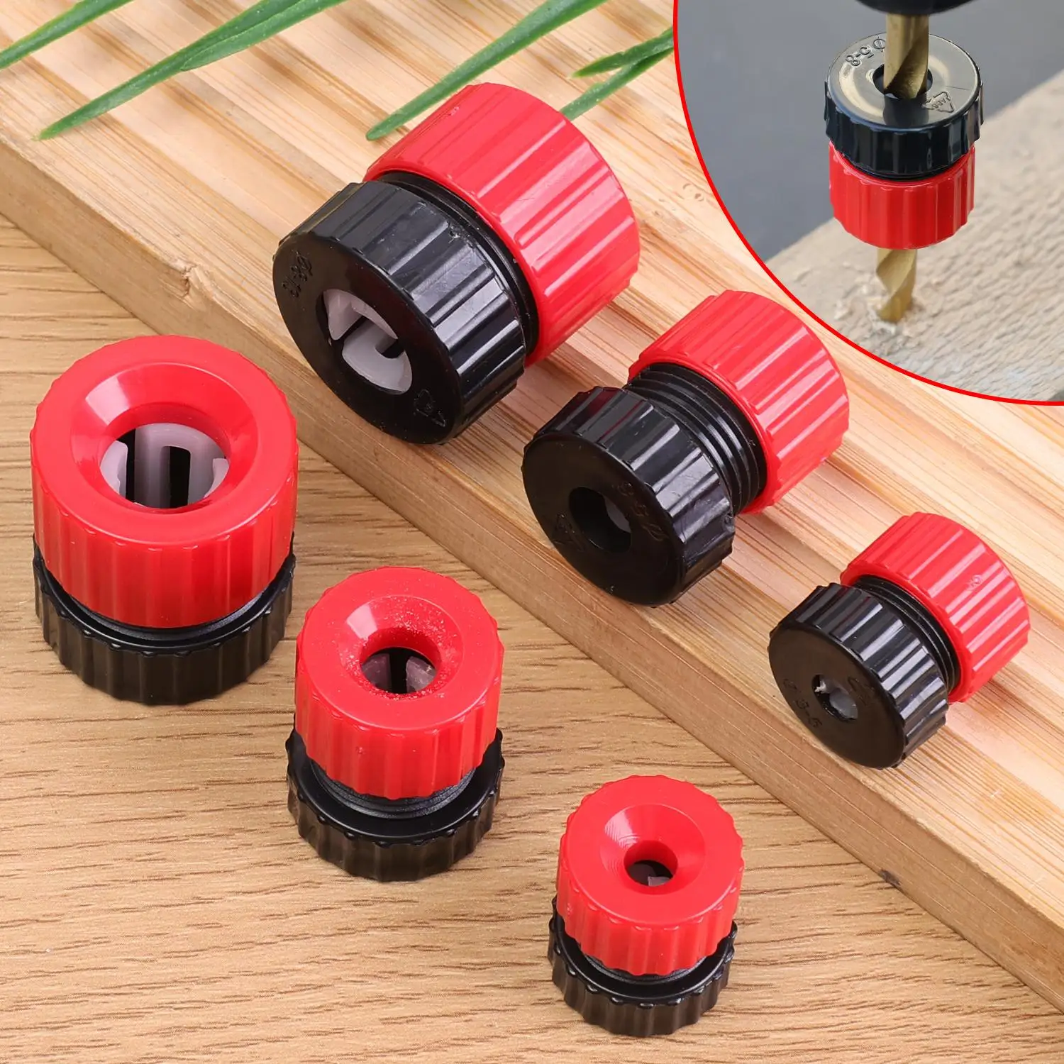 Tiefenkontroll-Bohrstopper-Set für Holzbearbeitung, Präzise Bohrtiefenkontrolle, Kunststoff-Begrenzungsringe für Tischlerei – Detail 4