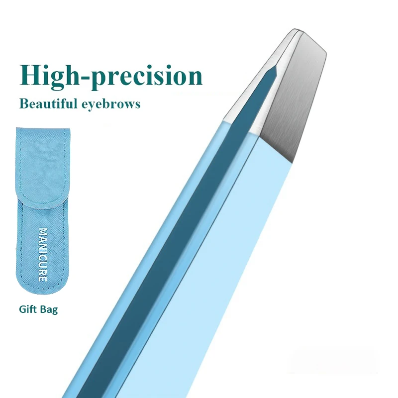 2 個眉毛クリップ除去メイクツール眉毛ピンセットカラフルな髪の美しさ細い毛プラーステンレス鋼傾斜
