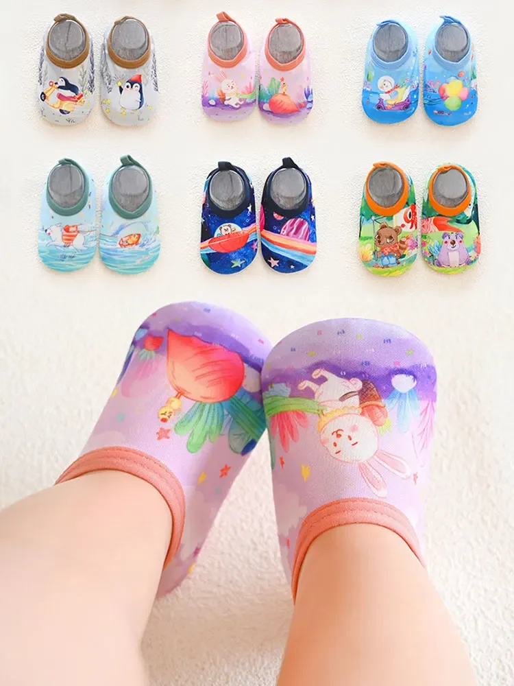 

Kids Children Swimming Surf Sports Sneakers Non-Slip Indoor Outdoor Socks Baby Colorful Cartoon Animal Pool Beach Water Shoes