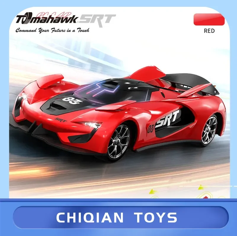 tomahawk-srt-rc-drift-racing-car-1-18-led-light-music-spray-function-spark-wheels-high-speed-one-click-parking-variable-shape