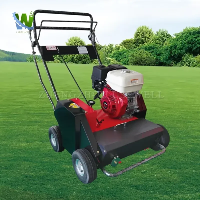 Hand Pushed Grass Dry Grass Management Weeder Root Cutting Grass Maintenance Lawn Combing Machine