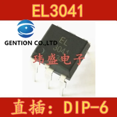 

10 шт. EL3041 DIP-6 световая муфта 3041 двунаправленный тиристорный драйвер в наличии 100% новый и оригинальный