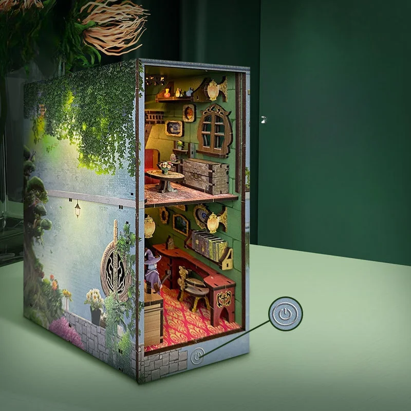 

Creative ornaments magic books DIY cabins handmade assembly of wooden three-dimensional models sensory book files ornaments