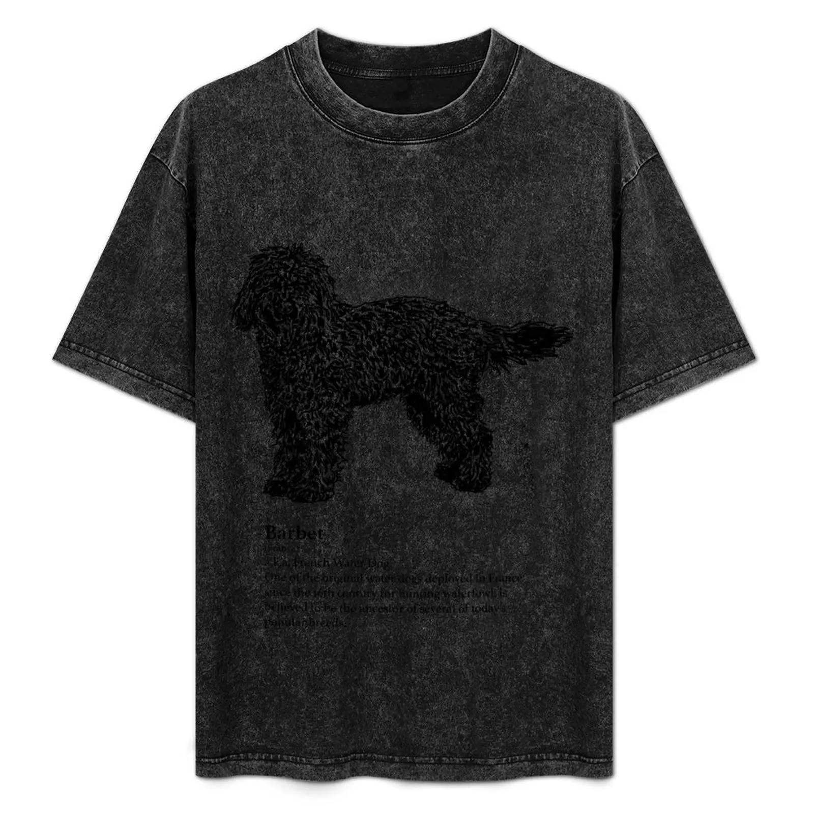 Camiseta Barbet de algodón suave y básica de manga corta