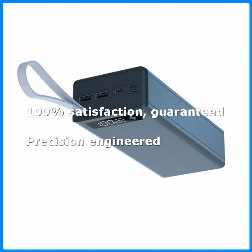 Power Bank Box Battery Charging Box Without Battery Detachable LCD Display 16X18650 Battery Case Power Bank Shell,Balck-DTD2