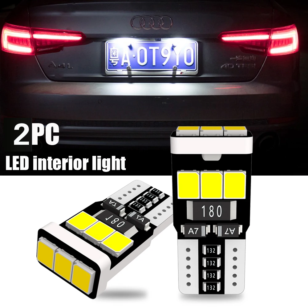 2x Car Interior Light T10 168 2825 194 LED Bulb 6000k Canbus White W5W LED Auto Lamp 12V For Toyota Corolla 150 Camry 40 CHR