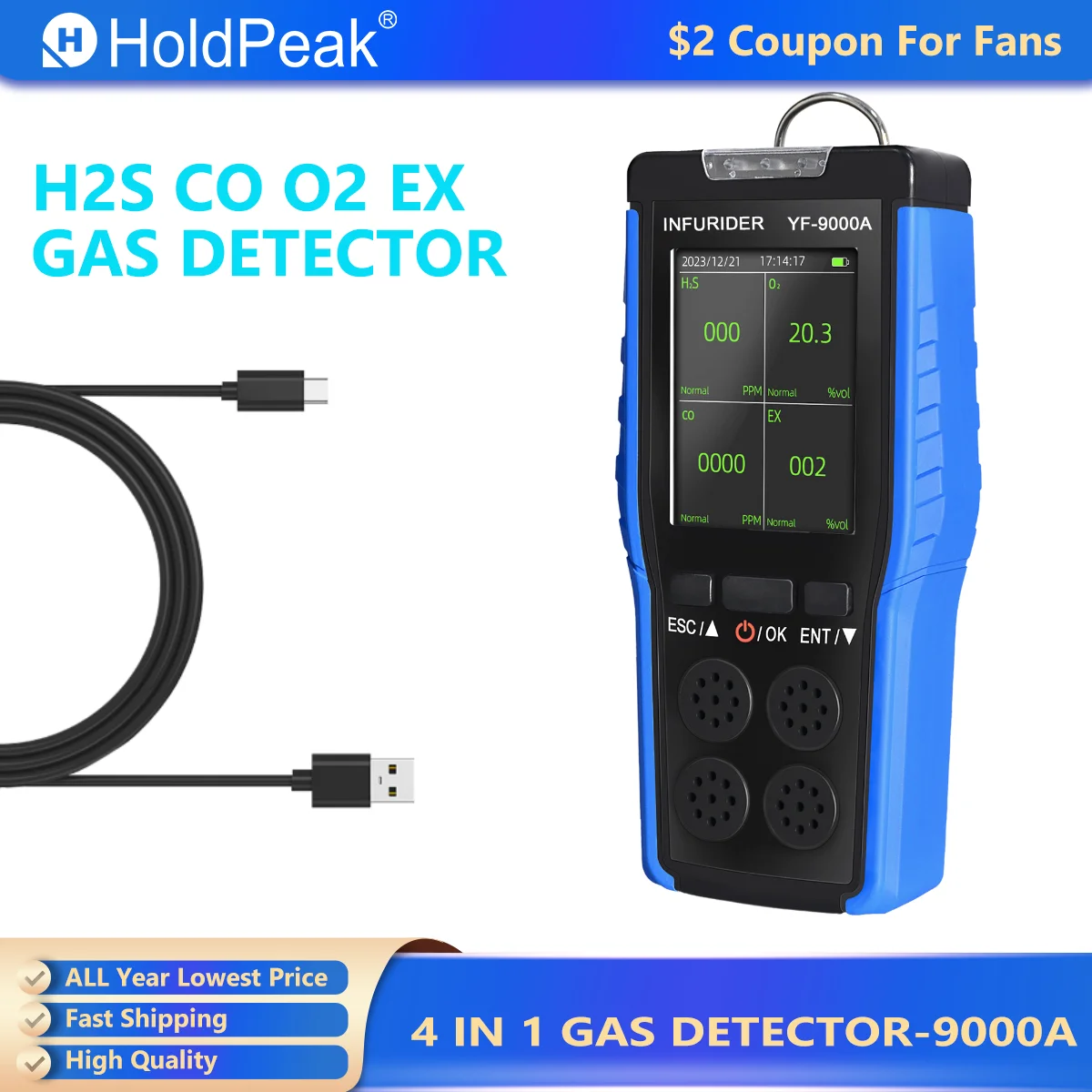 Holdpeak Handheld G…