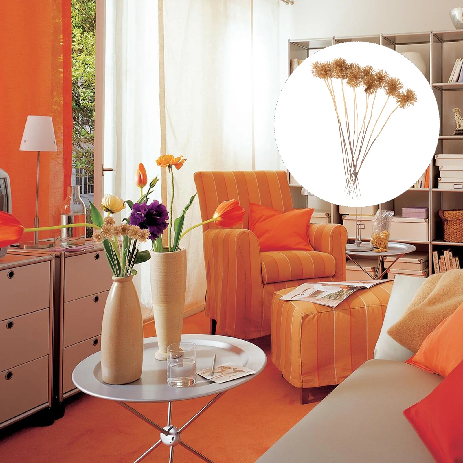 

12Pcs Christmas Artificial Plant Picks Gold Glitter Decorative Stems for Wreath Making Flower Arrangements Holiday Centerpiece