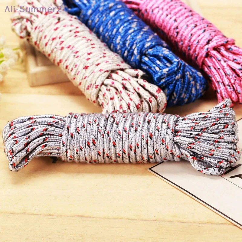 {Summer2}{MX} 10 أمتار رشاقته حبل الغسيل غير القابل للانزلاق في الهواء الطلق يندبروف الملابس تجفيف حبل غير الحفر غطاء سرير حبل