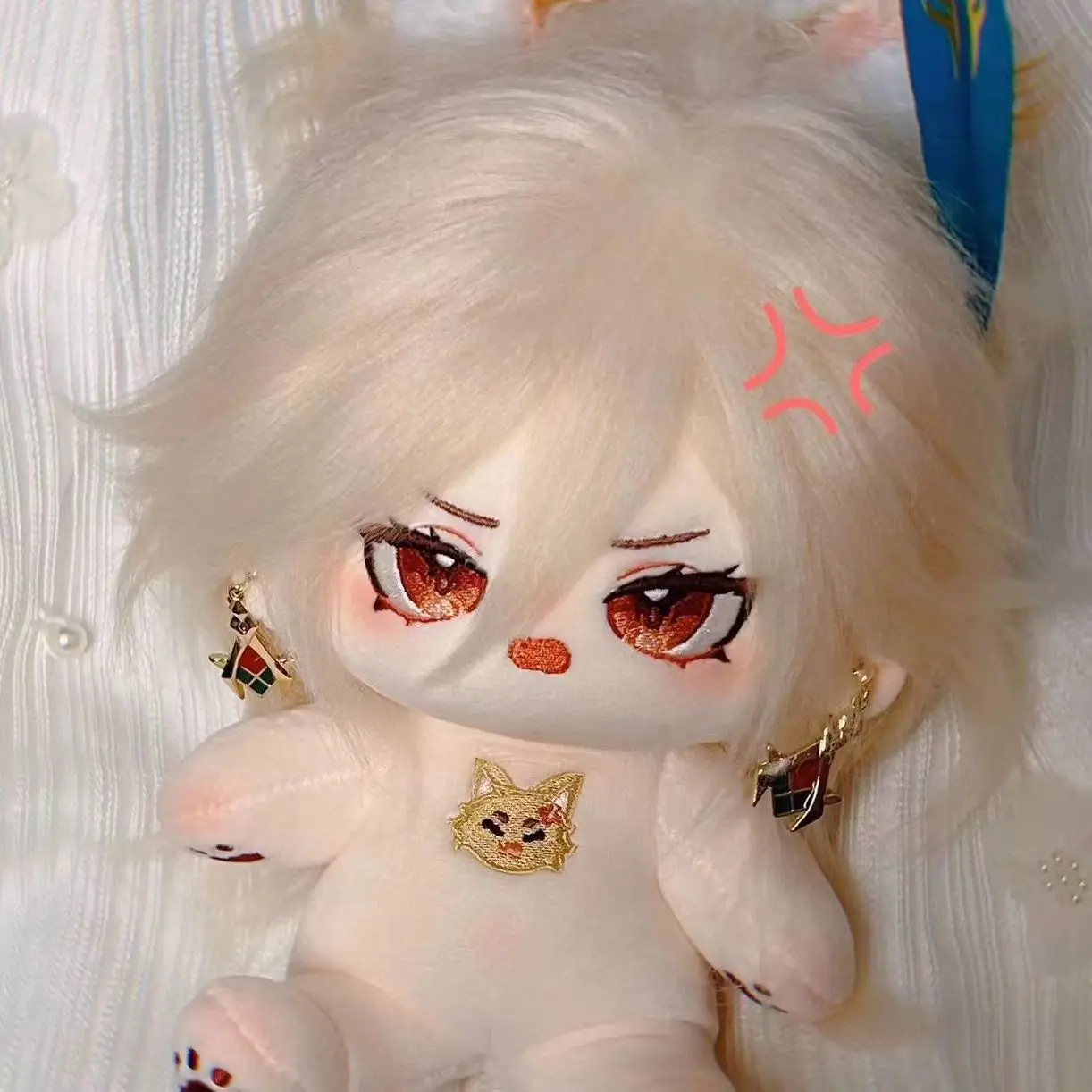 Stuffed 20cm Game Genshin Impact Kaveh Cosplay Plush With Skeleton Dolls Toys for Fan Collection Plush Birthday Gifts