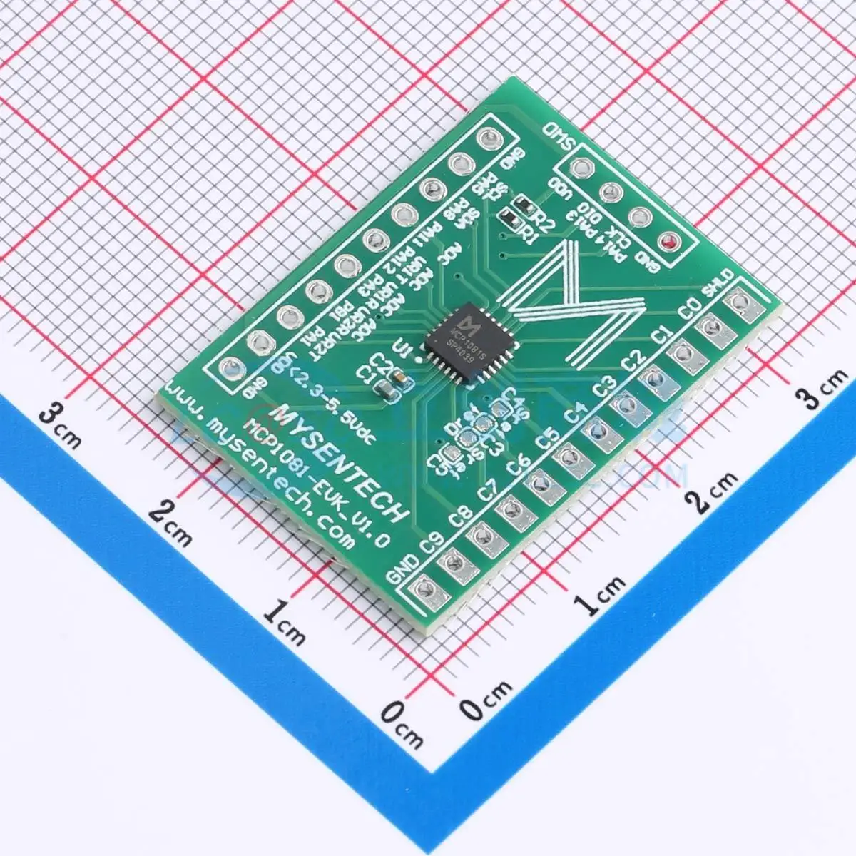 9pcs MCP1081EVK 2.3V 5.5V UART 32mm Sensor Module