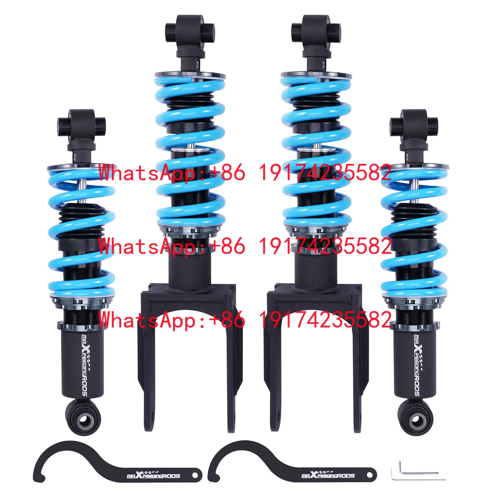 Front + Rear 24 Damping Levels Coilover Shock Struts For Dodge Viper RWD (ZB) 2003-2010 Street Use Shocks
