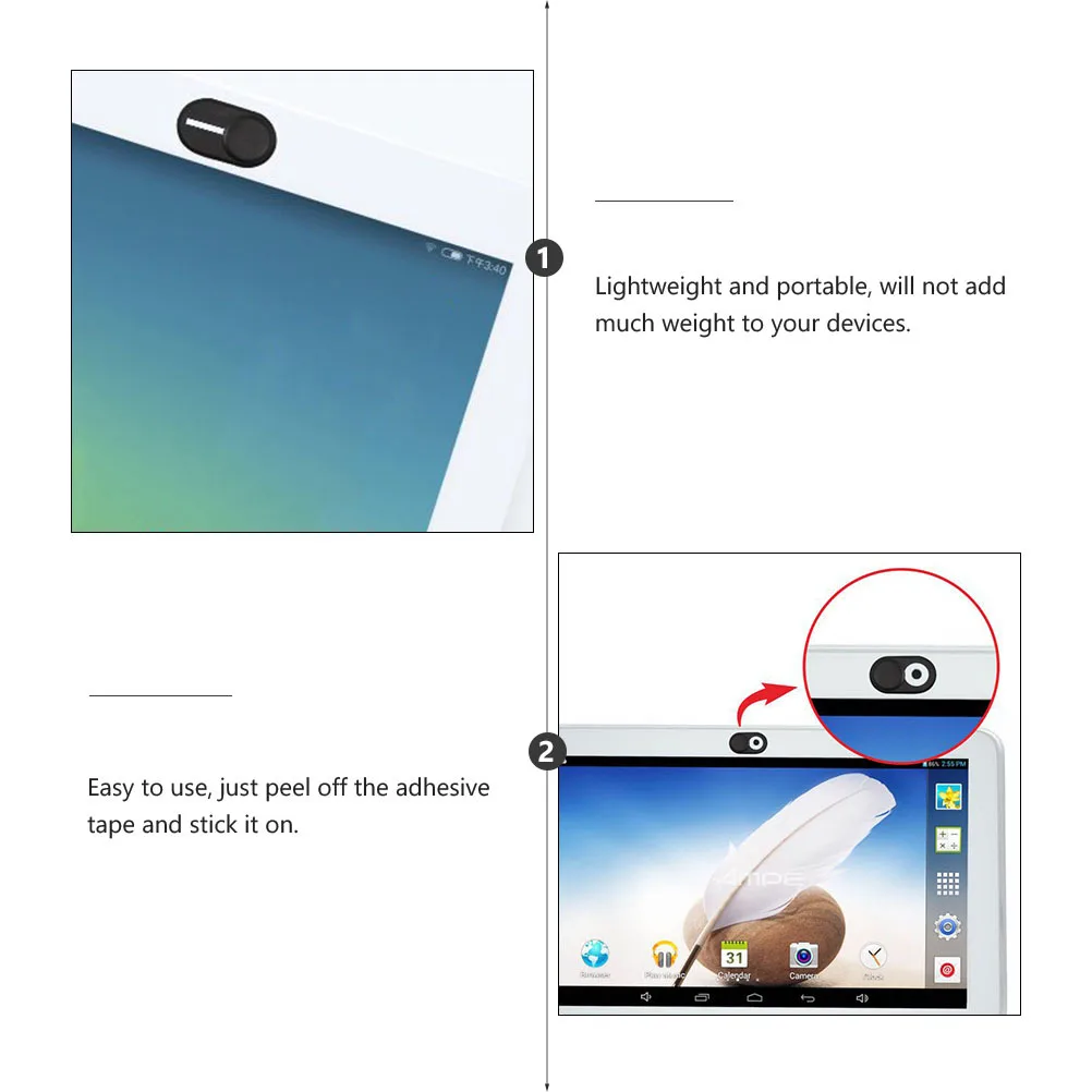 

4Pcs Webcam Cover Slide for Pc Laptop Tablet Durable Easy to Use Universal Privacy Protection Webcam Cover Slide
