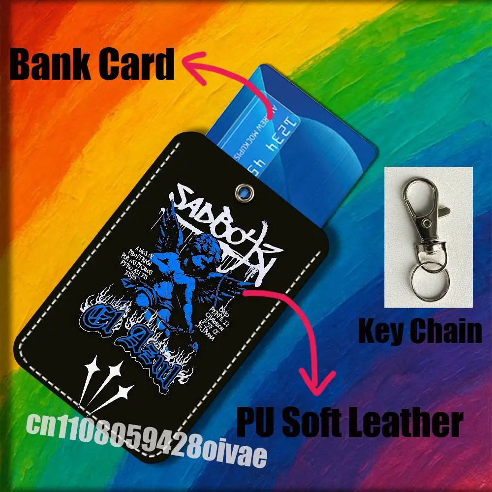 J-Junior H Sad Boyz 4 Life 2 für Ausweisklammern, Kreditbank, Tasche, Bus, Mahlzeit, Kartenhalter, Abdeckung, Taschendekoration, Schlüsselanhänger