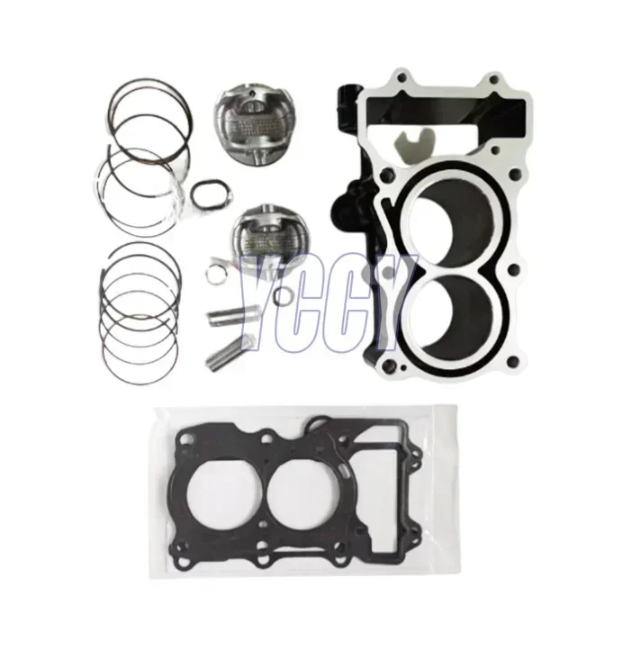 70MM 399CC Motorcycle Engine Cylinder Kit with Piston Rings Gasket Two Big Bore Fit For KAWASAK NINJA 400 Z400 EX400 2016-2023