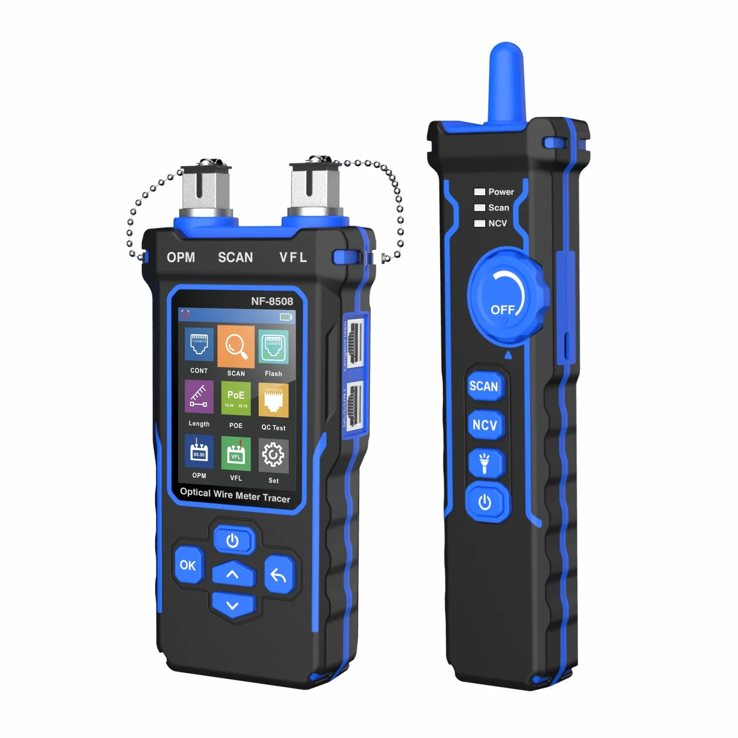 NF-8508 Integrated Network Cable Tester and Line Finder Optical Power Meter with RJ45 Connector Fiber Tester Tool