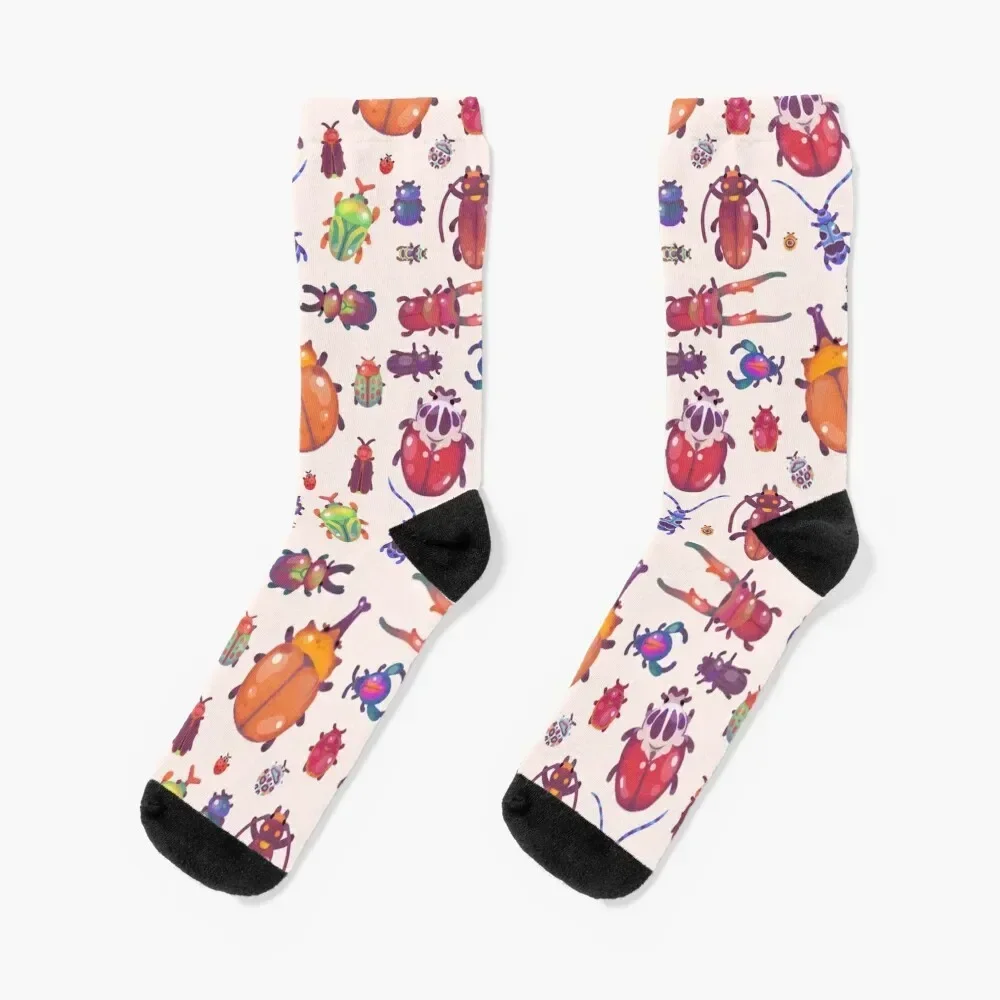 Beetle - pastel Socks Soccer sports and leisure Socks Men Women's