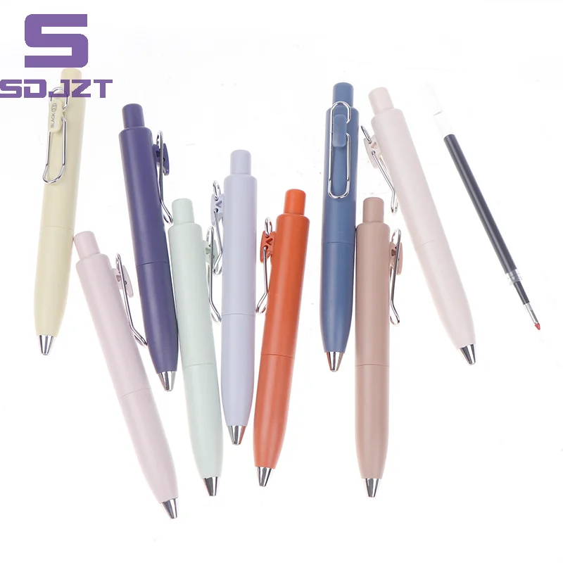 0.5mm Small Thick Core Fat Mini Pocket Pen Neutral Quick Dry Waterproof Uniball One Push Portable