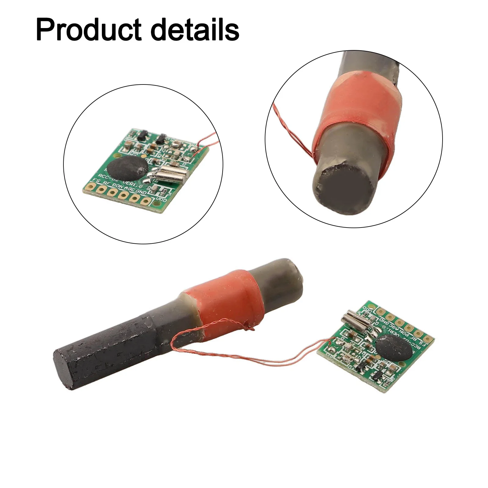 Высокочувствительный радиомодуль, приемник времени, радиомодуль времени, резонансная частота 40, 60 кГц, размер печатной платы 22x13,5x1 мм