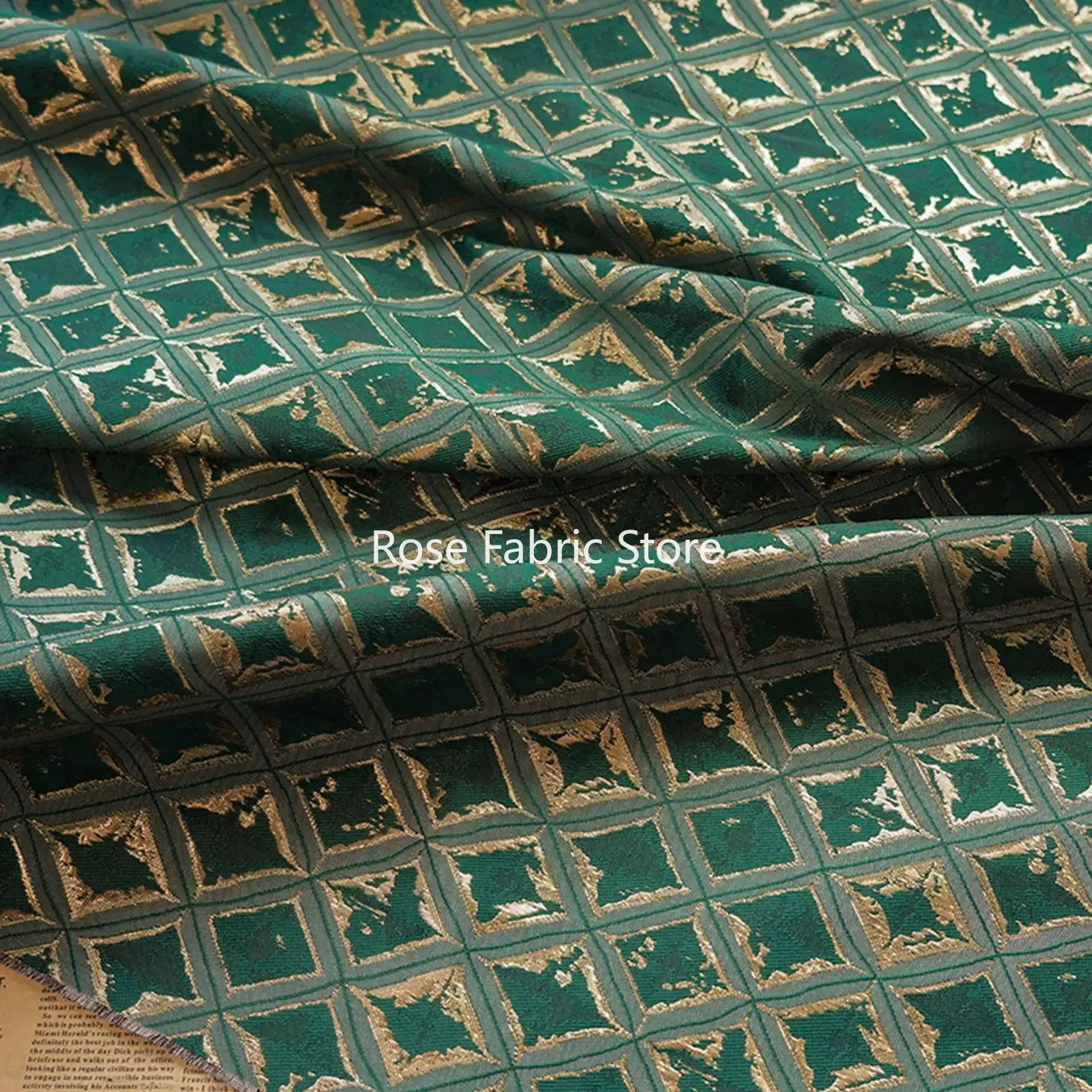 1 meter Simple Geometric Pattern Jacquard Fabric Home Curtains Pillow Cover Bag Decorative Sewing Fabric