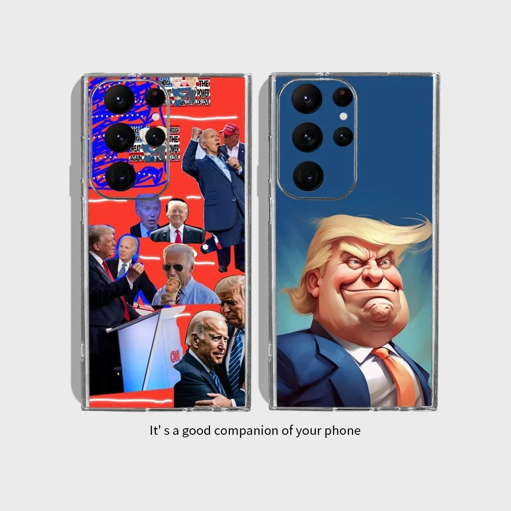 America President Donald Trump Phone Case for Samsung Galaxy S24 Ultra S22 S23 Ultra S21 S20 5G Protective Silicone TPU Funda