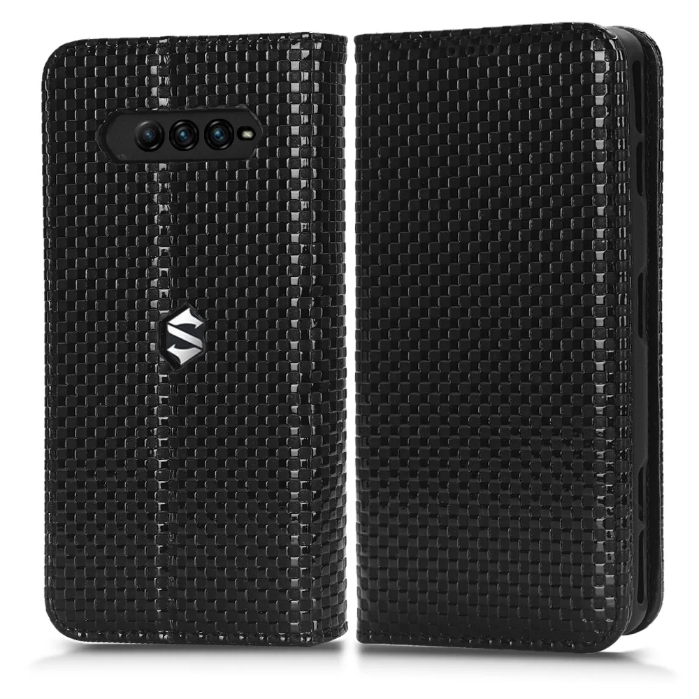 Funda de cuero PU de lujo para Xiaomi Black Shark 4 Pro, cartera con ranuras para tarjetas, soporte a prueba de golpes para Xiaomi Black Shark 4, bolsas de teléfono