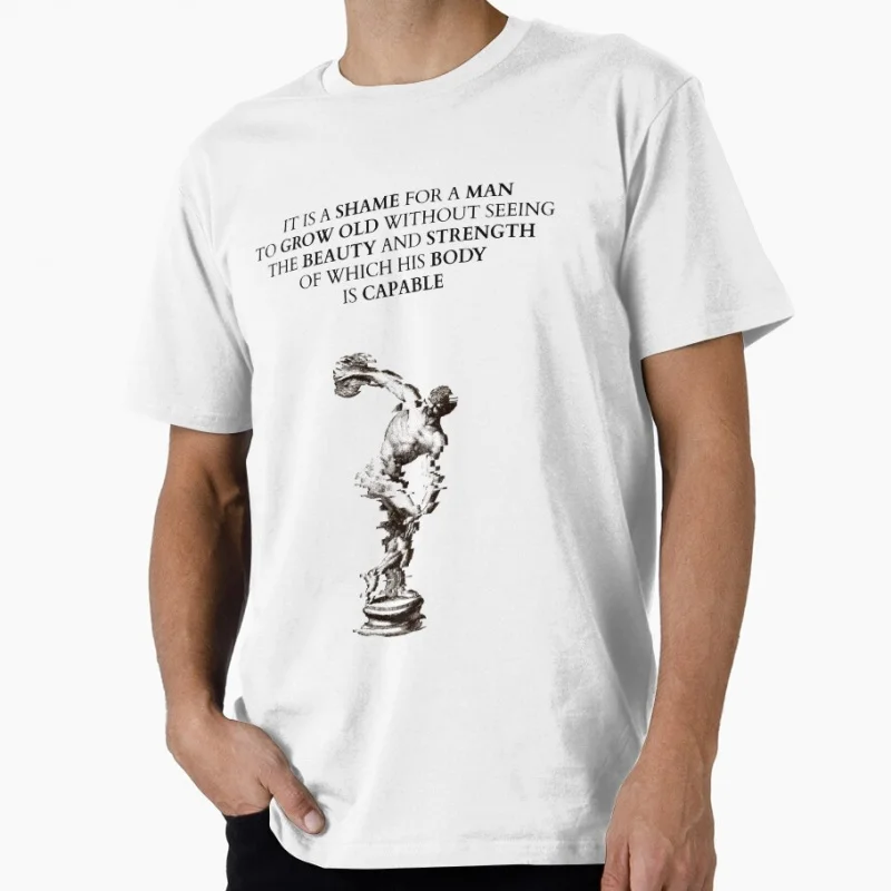 Camiseta de regalo con diseño de filósofo griego antiguo Sócrates, motivación para el gimnasio, ropa gráfica con filosofía stoica divertida, camisetas de todas las tallas, S-6XL