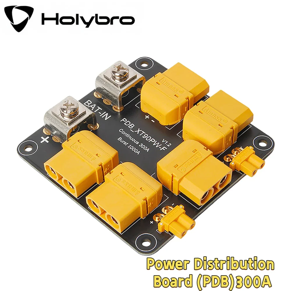 

Плата распределения питания Holybro 300A (PDB) с боковым и верхним входом, совместимая с модулями питания серии PM08, запчасти для радиоуправляемых FPV дронов и DIY-проектов