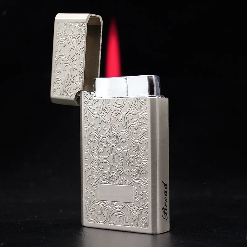 

Inflatable Metal Bronze Retro Craft Windproof Lighter, Grinding Wheel Ignition, Simple and Elegant Cigarette Lighter