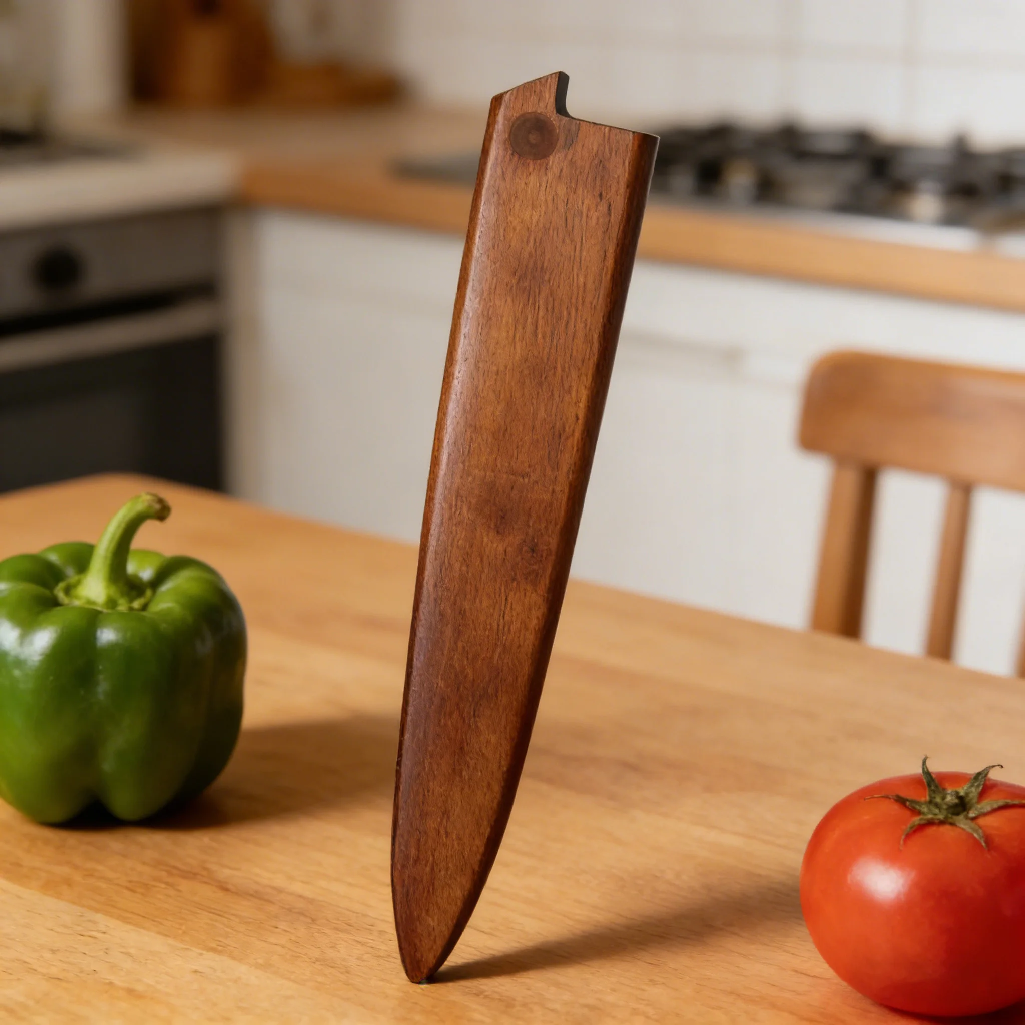 Wooden Knife Sheath Multi-function Kitchen Knife Case Wooden Protector Cover Slicing Knife Kitchen Stuff Kitchen Tool
