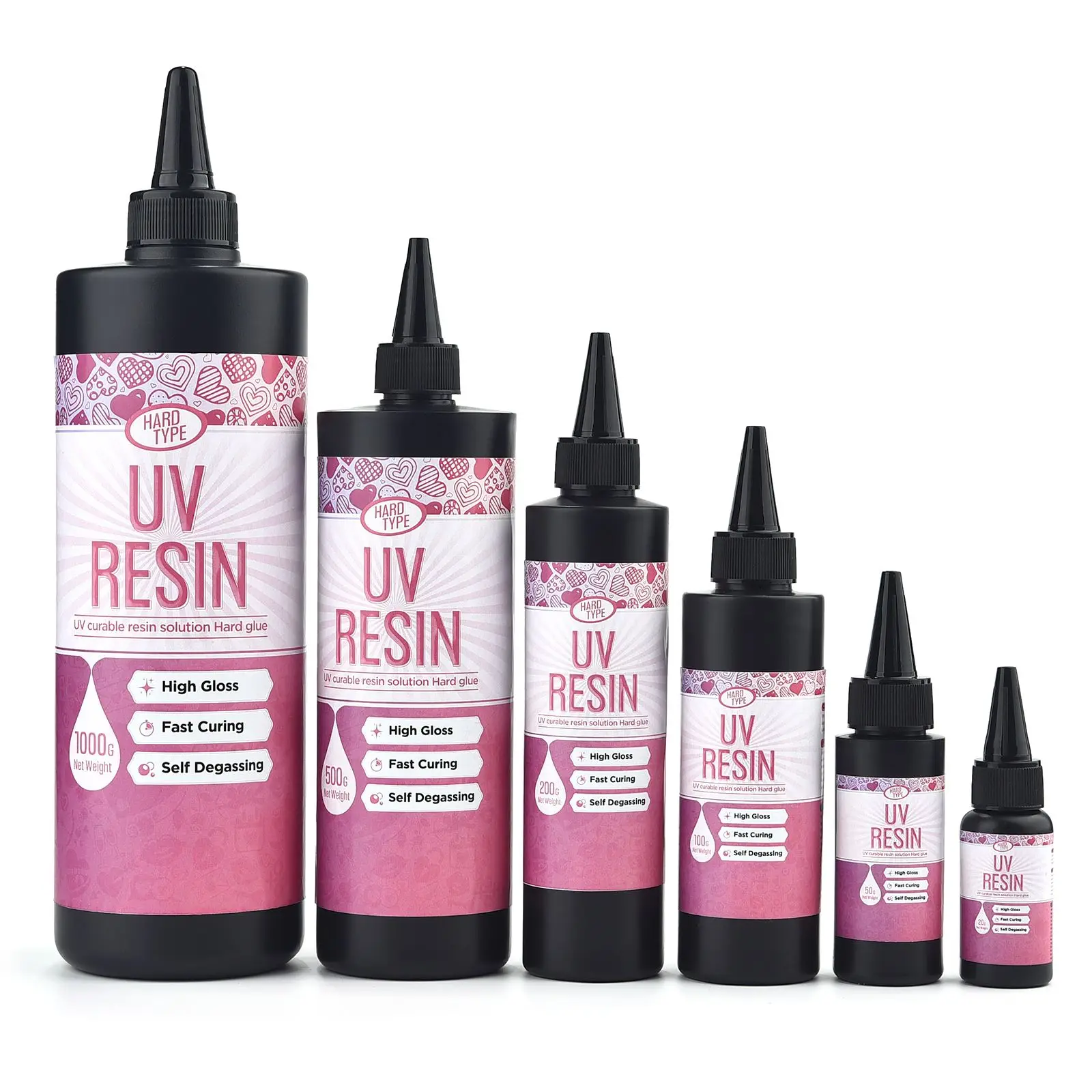 20/50/100/200/500/1000g UV Resin Glue Quick-Drying Clear Hard Epoxy Resin Glue For Jewelry Crystal Jewelry Handicrafts Making