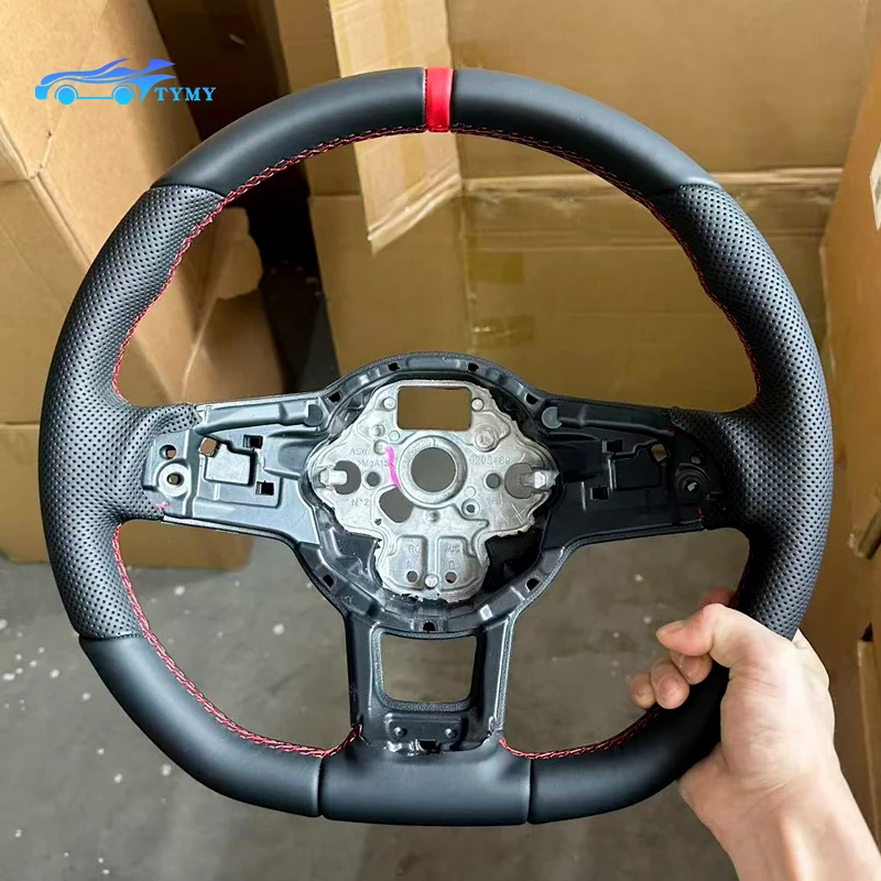 

For Volkswagen Golf 7, 7.5, GTI, GTD, GTE, and R models from 2013 to 2020 leather steering wheel replacement and modification
