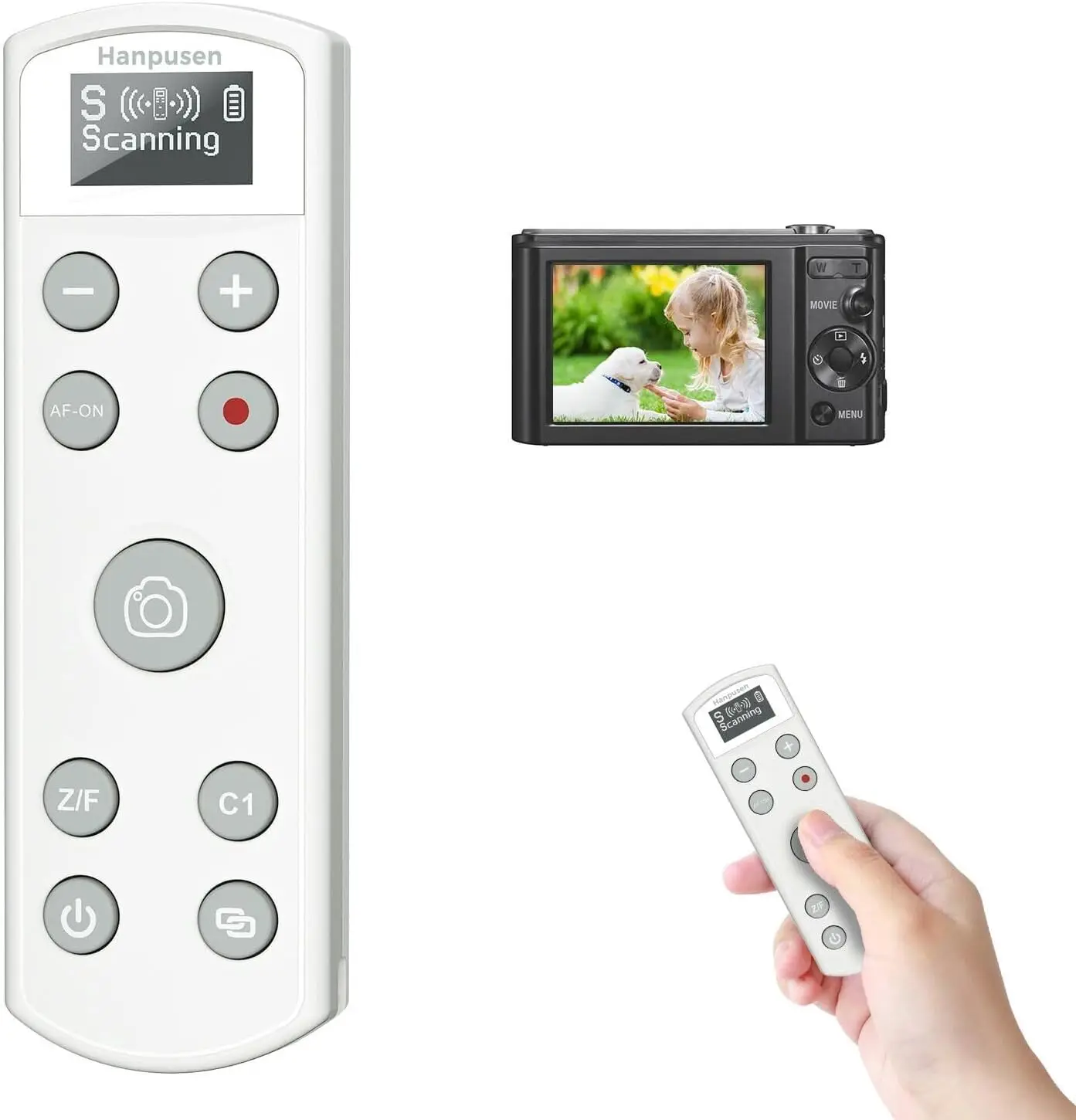 

Hanpusen BR-3S with OLED Display Wireless Remote Shutter Release For Sony RX0II A6400 A6600 A6700 A7RV A7IV A7III A9II ZV1