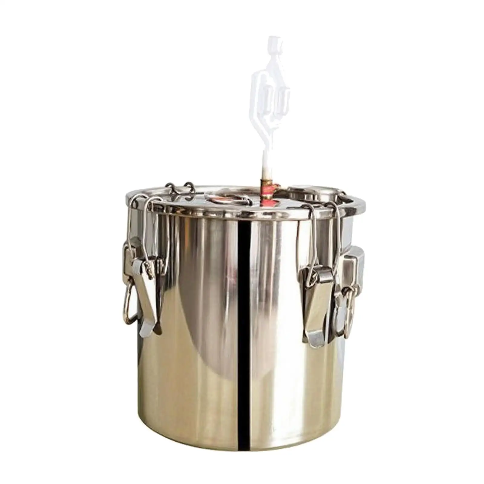 201 Stainless Steel Fermenter with One Way Valve for Home Kitchen Fruit Grain Wine Brewing Bucket