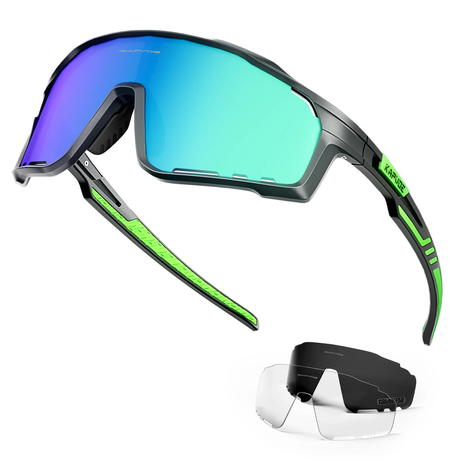 Kapvoe Polarisierte Radfahren Gläser Frauen Fahrrad Sonnenbrille Männer Outdoor Fahrrad Brille UV400 Brillen Sport Wandern Bergsteigen 5
